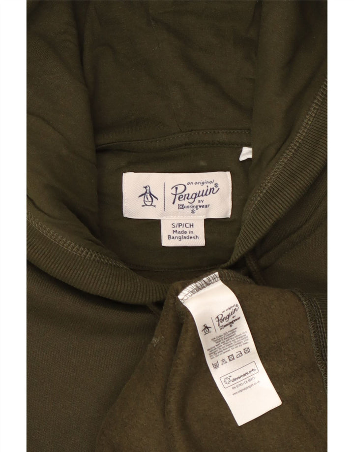 PENGUIN Hættetrøje med lynlås til mænd Small Khaki Bomuld