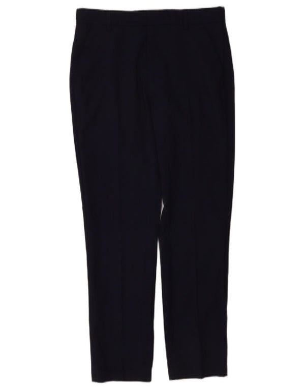 Zara drenge slim chino bukser 11-12 år W26 L26 marineblå polyester