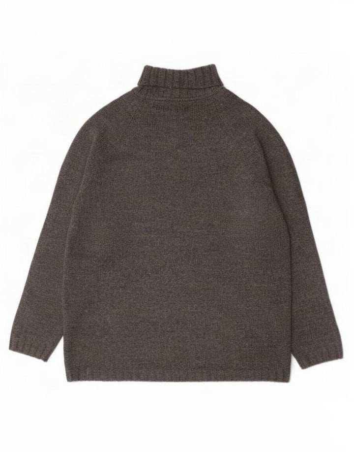Marks & Spencer Herre St. Michael Roll Neck Jumper Sweater Stor Grå Uld