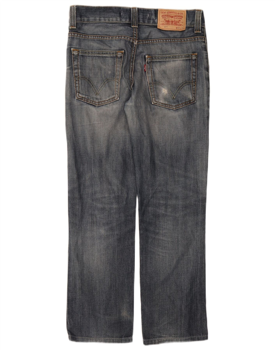 Levi's Dame 511 Slim Jeans W32 L28 Marineblå Bomuld