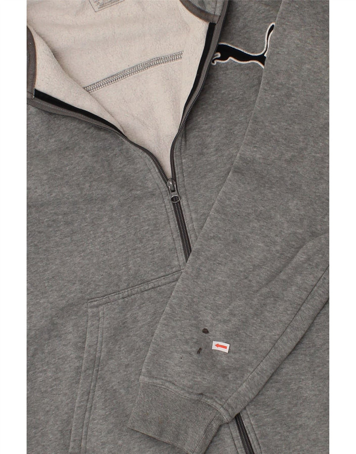 PUMA Mens Tracksuit Top Jacket Large Grey Cotton Vintage Puma and Second-Hand Puma from Messina Hembry 