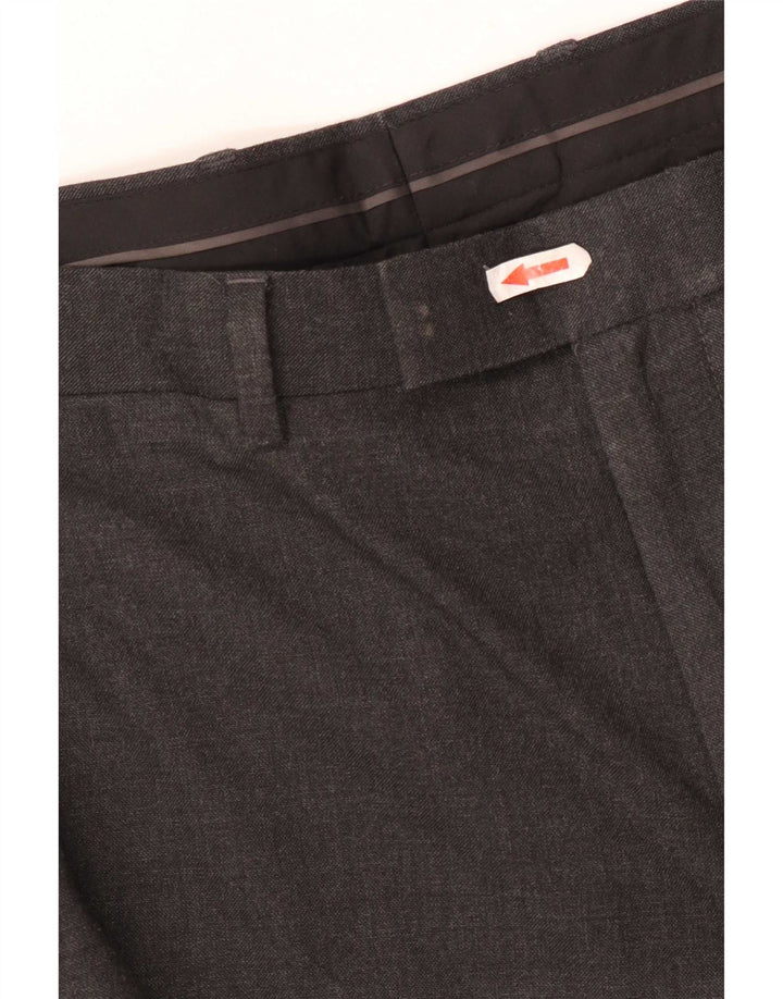 Marks & Spencer Herre Regular Fit Suit Bukser W38 L29 Grå Polyester
