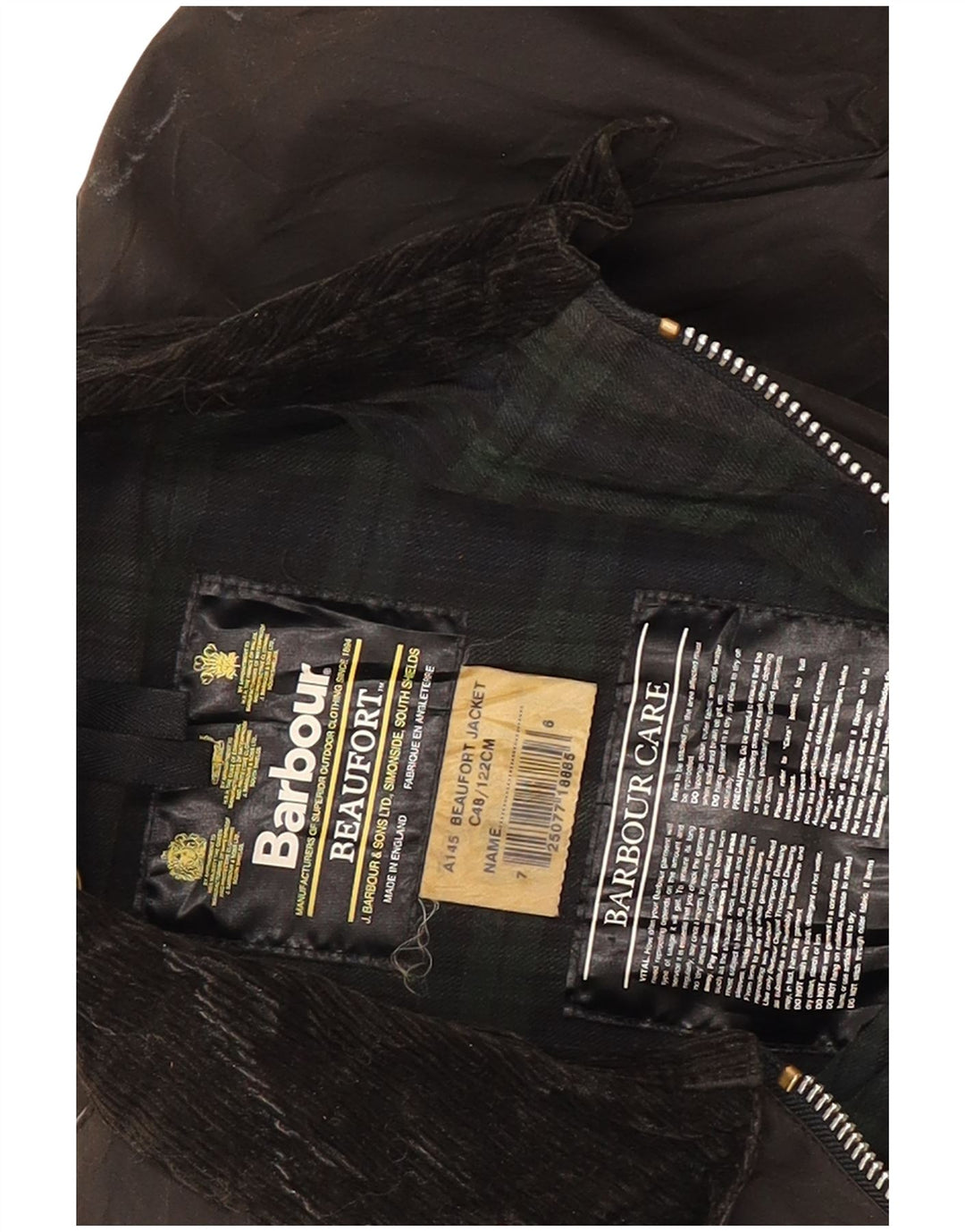 Barbour Herre Beaufort Loose Fit vokset bomuldsjakke EU 48 Medium Brun