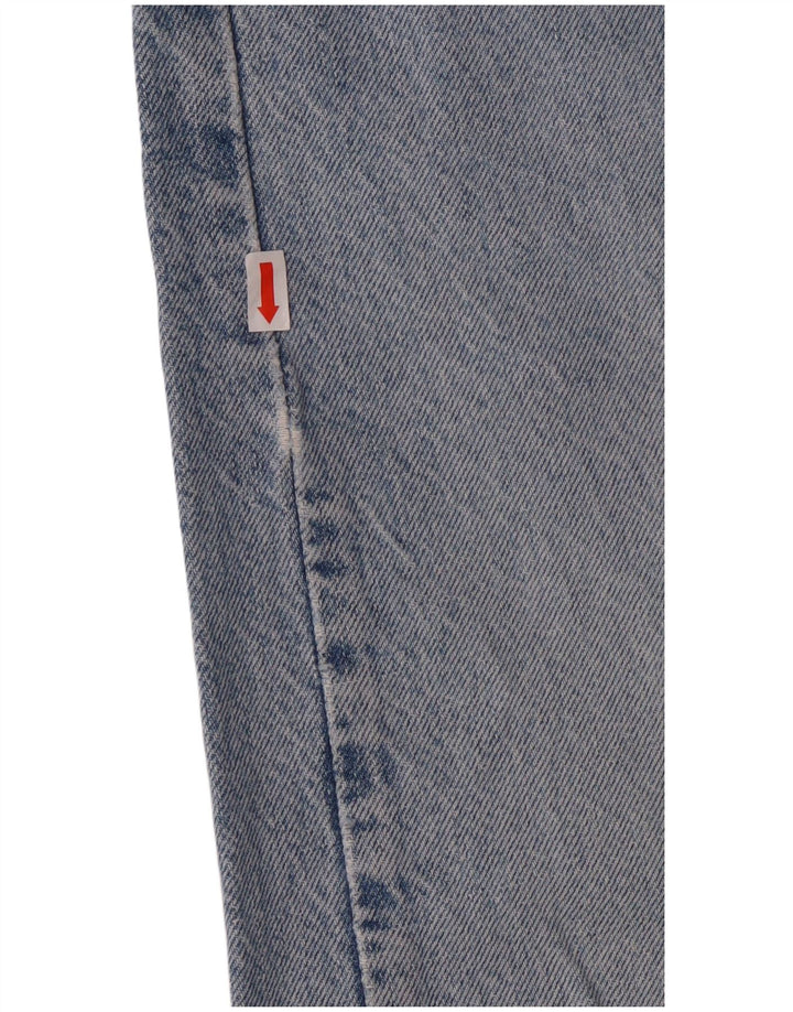 REPLAY Mens Straight Jeans W32 L32 Blue Cotton