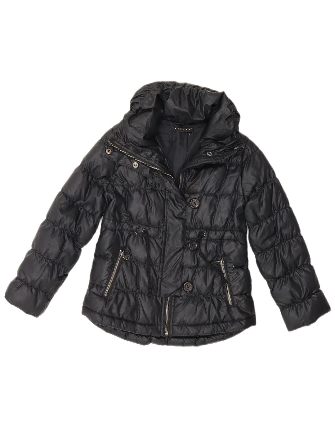 Sisley piger polstret jakke 5-6 år sort polyester