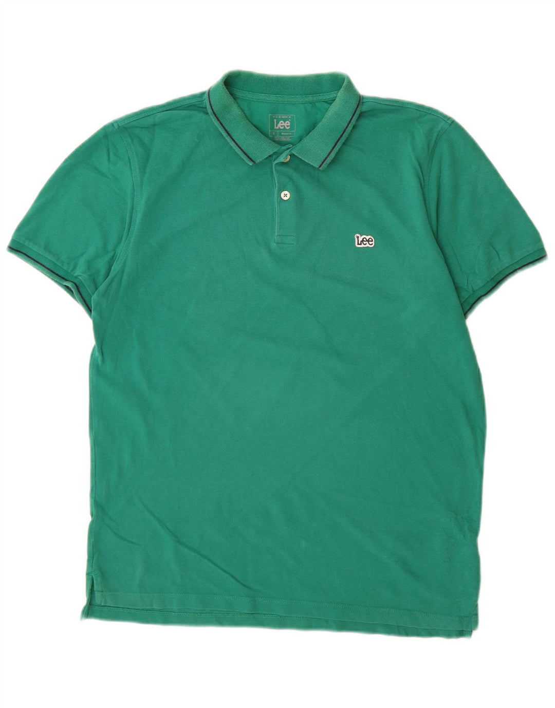 Lee Herre Regular Fit Polo Shirt Medium Green Bomuld