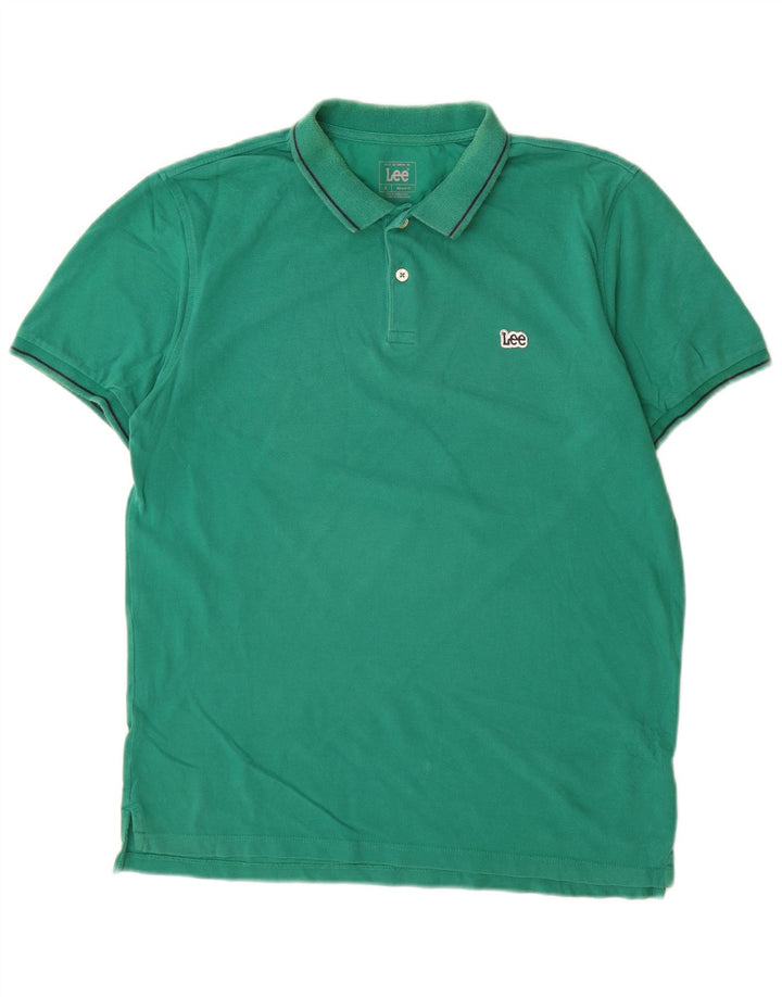 Lee Herre Regular Fit Polo Shirt Medium Green Bomuld