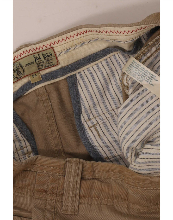Fat Face Herre Chino Shorts Large W34 Beige Bomuld