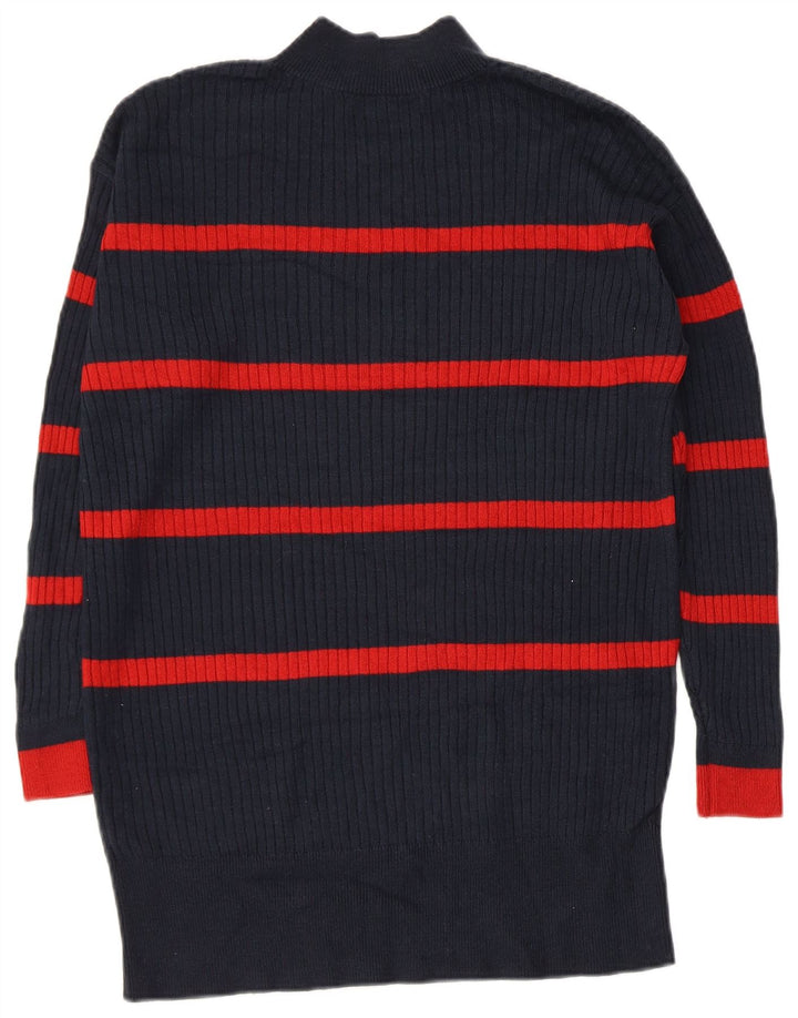 MARKS & SPENCER Womens Turtle Neck Jumper Sweater UK 14 Medium Navy Blue