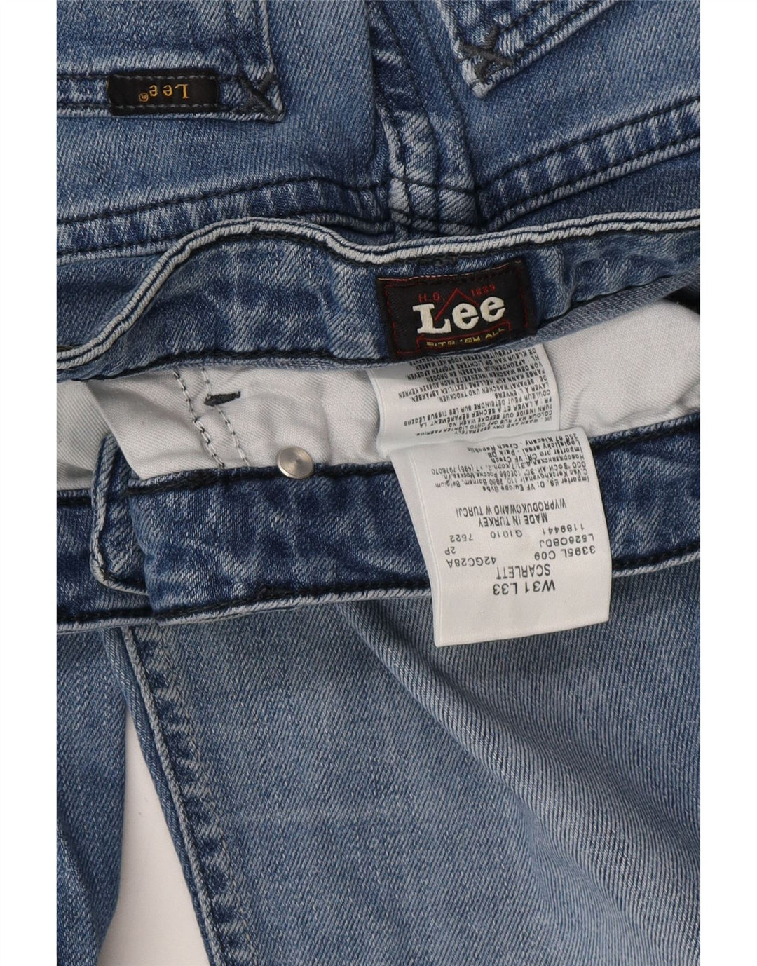 LEE Dame Scarlett Skinny Jeans W31 L33 Blå Bomuld