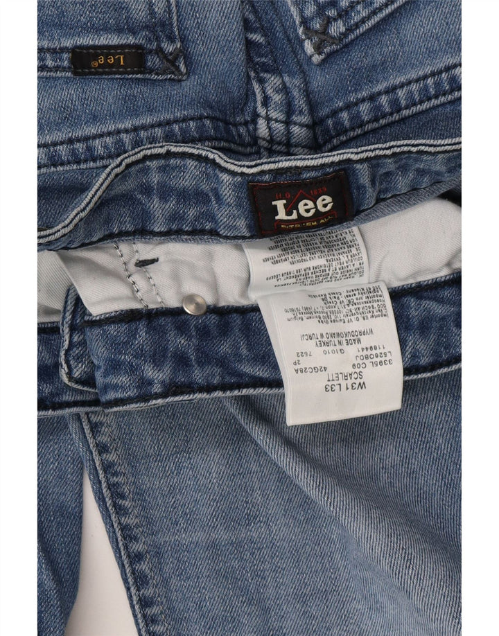 LEE Dame Scarlett Skinny Jeans W31 L33 Blå Bomuld