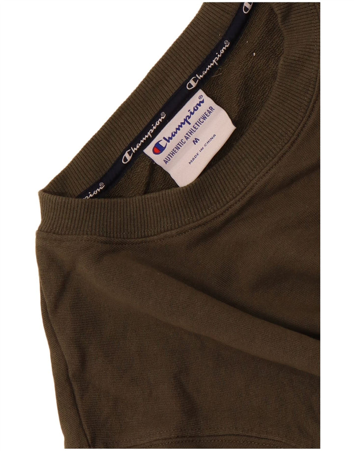 Champion Herre Sweatshirt Jumper Medium Khaki Bomuld