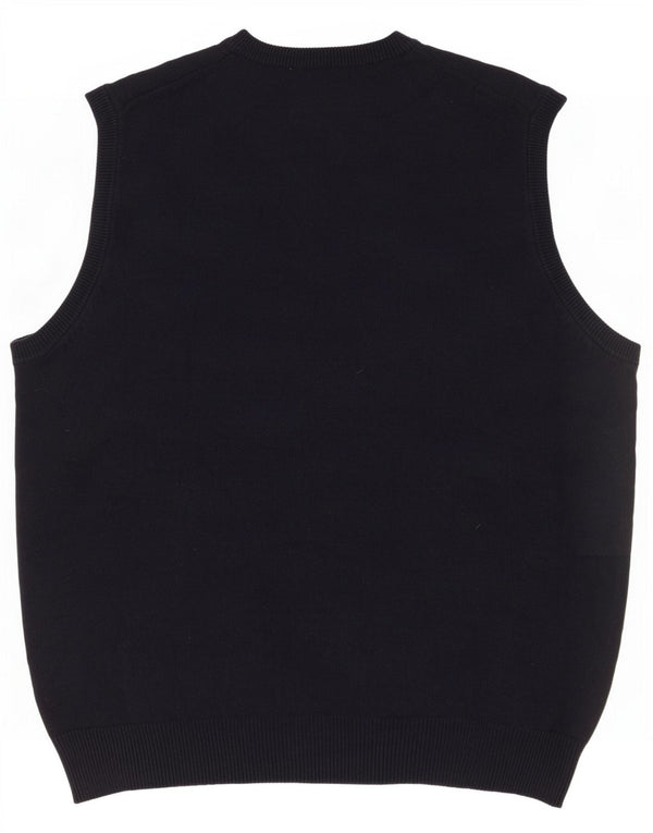 Marks & Spencer Herre Blue Harbor Vest Tank Top Stor Navy Bomuld