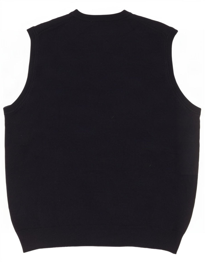 Marks & Spencer Herre Blue Harbor Vest Tank Top Stor Navy Bomuld
