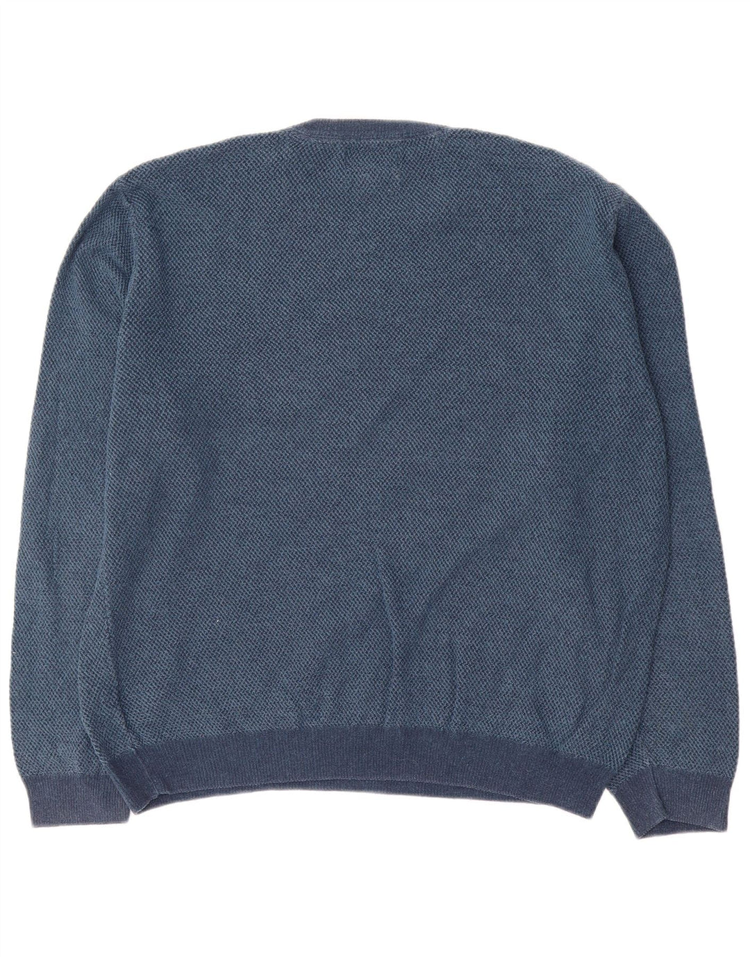 Marks & Spencer Herre sweater med rund hals, stor blå bomuld