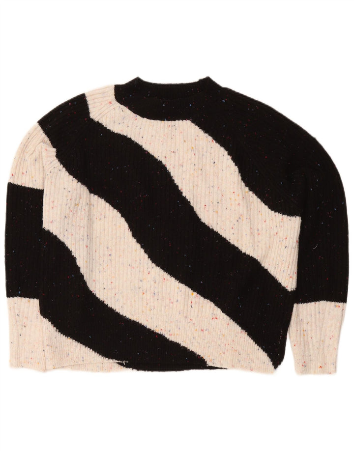 Marks & Spencer Dame Turtle Neck Jumper Sweater UK 14 Medium Black