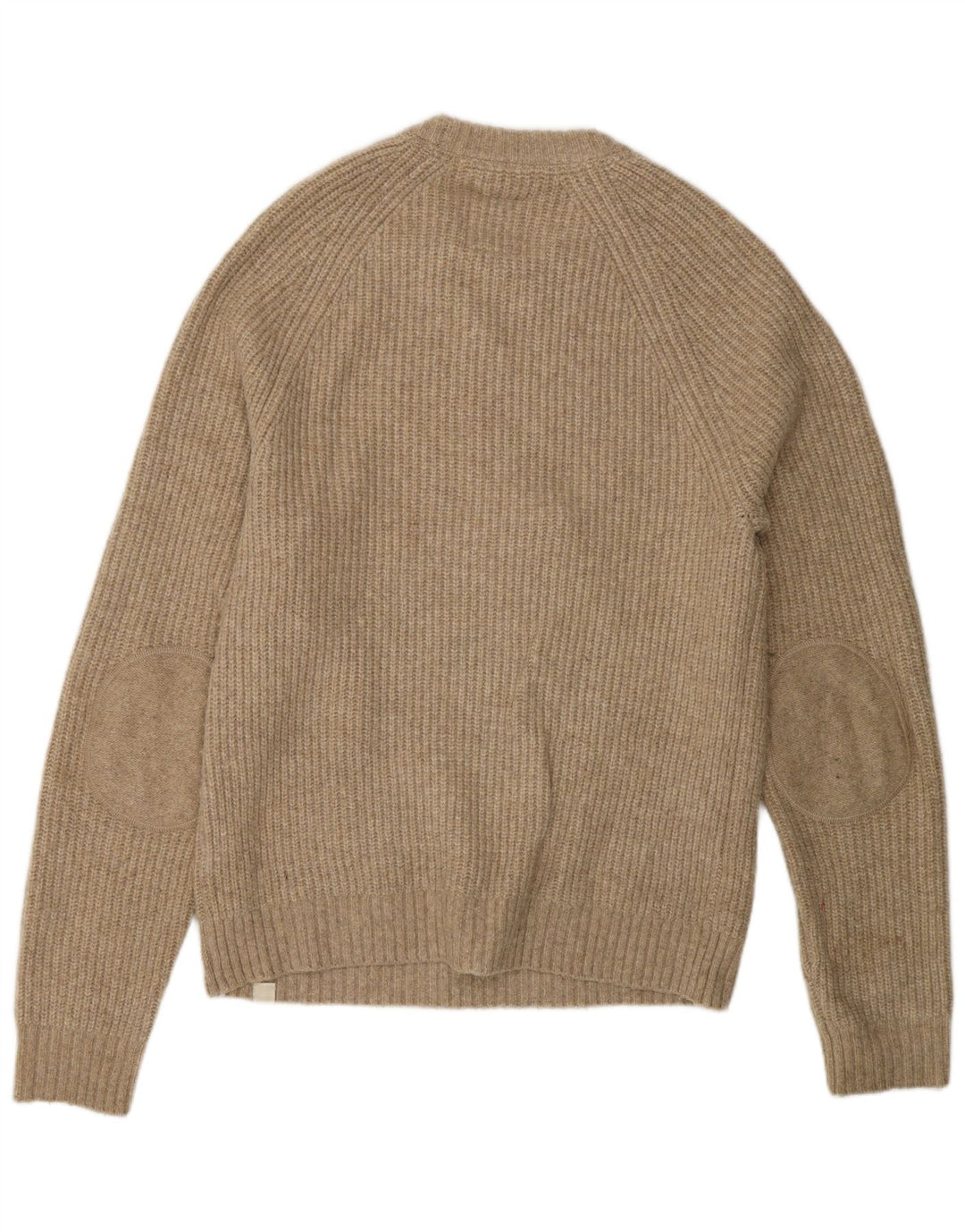 Fat Face Herre Crew Neck Jumper Sweater Medium Beige Akryl