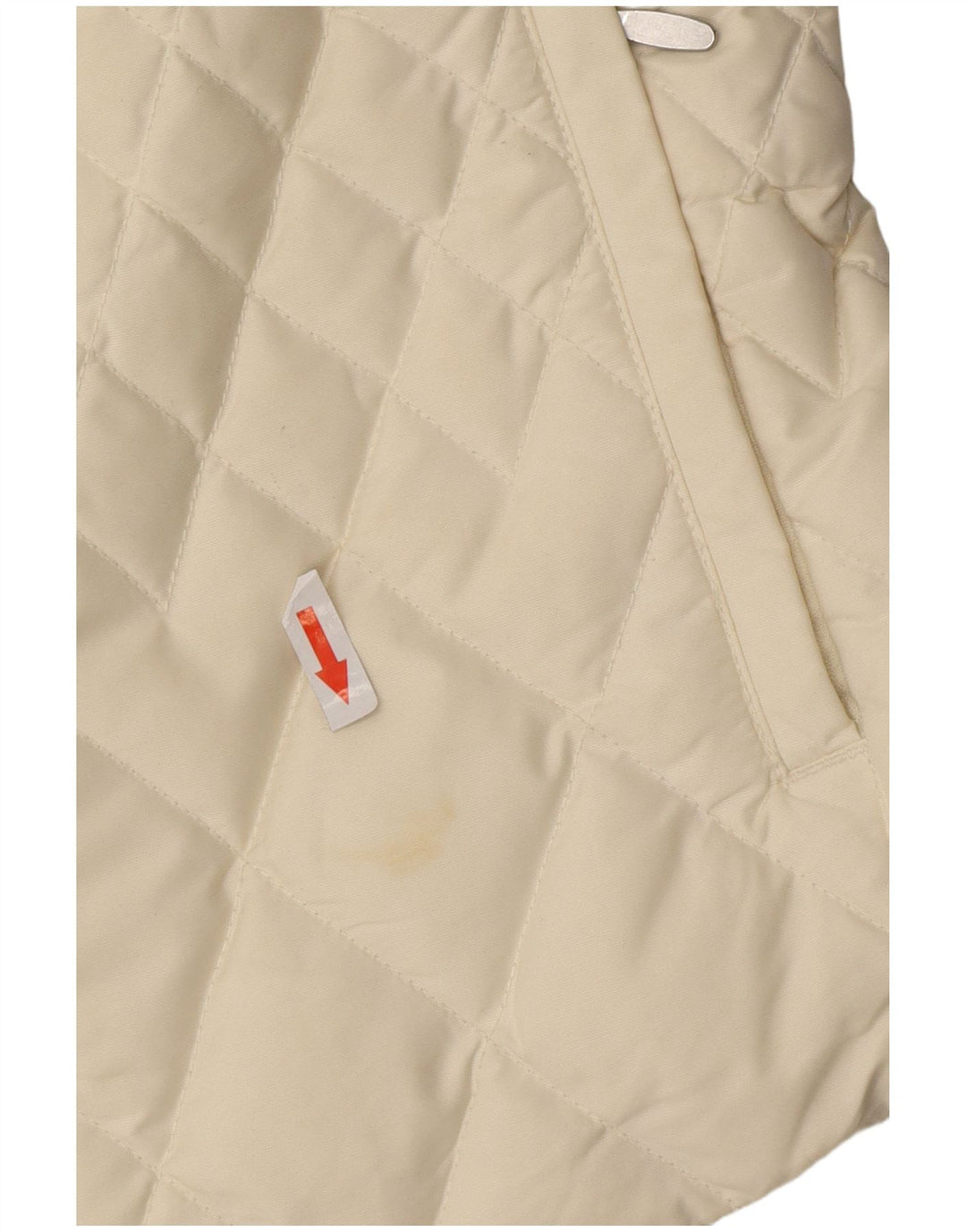 Eddie Bauer Dame Polstret Gilet UK 16 Large Off White Polyester