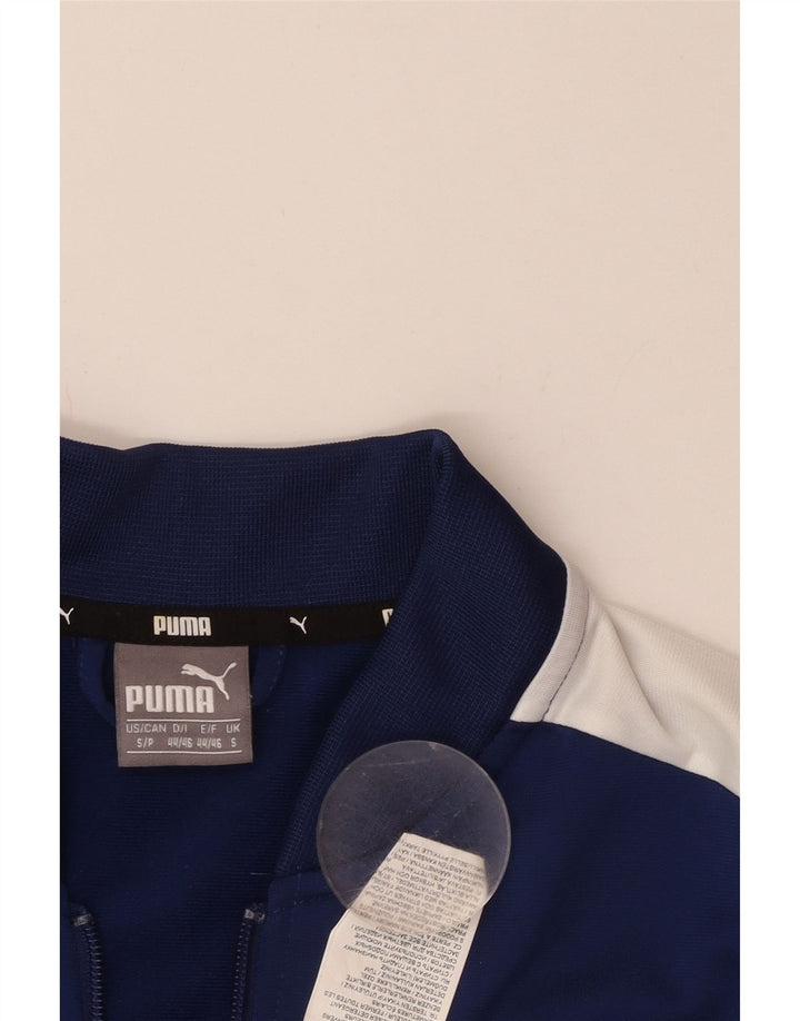Puma træningsdragt til mænd, topjakke, lille marineblå colourblock polyester