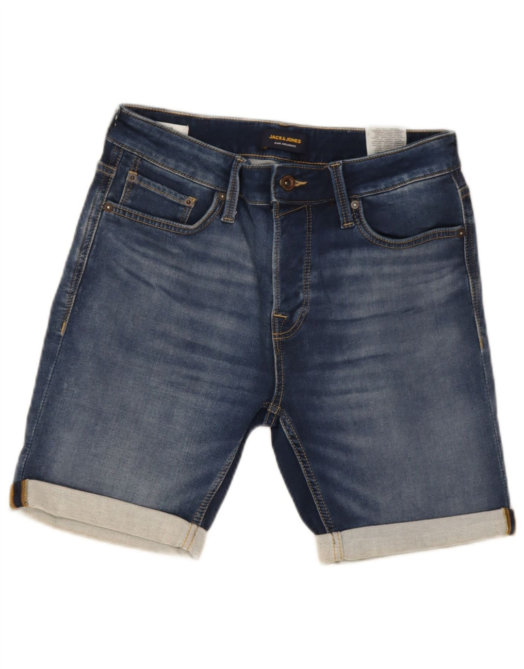 Jack & Jones denimshorts til mænd Small W29 blå bomuld