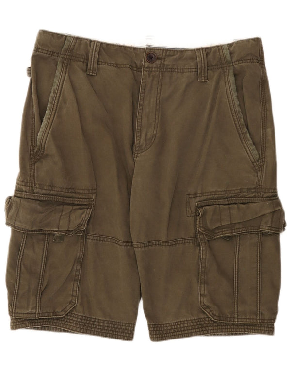 Fat Face Herre Cargo Shorts W34 Stor Khaki Bomuld