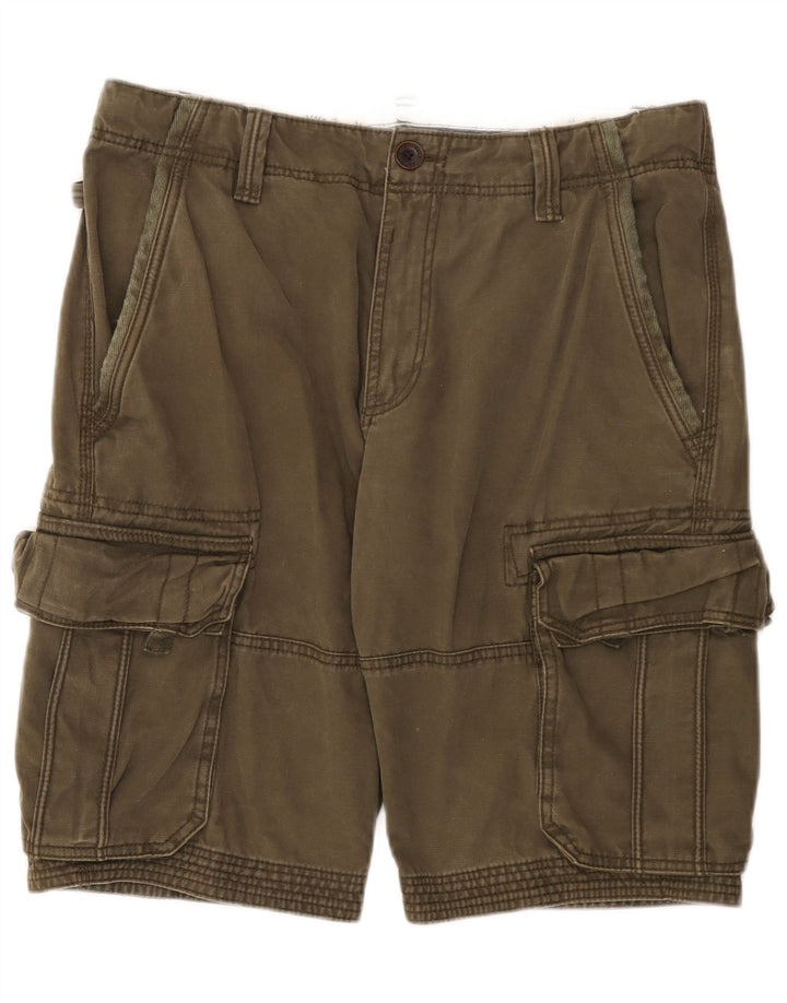 Fat Face Herre Cargo Shorts W34 Stor Khaki Bomuld