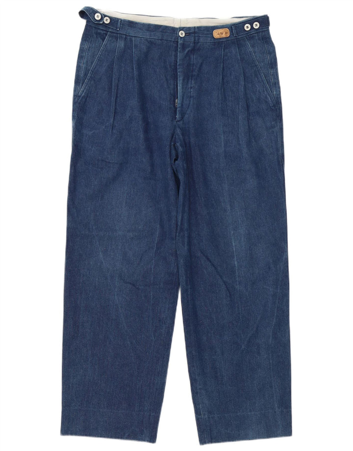 Les Copains Herre Pegged Chino Bukser W34 L29 Navy Blue