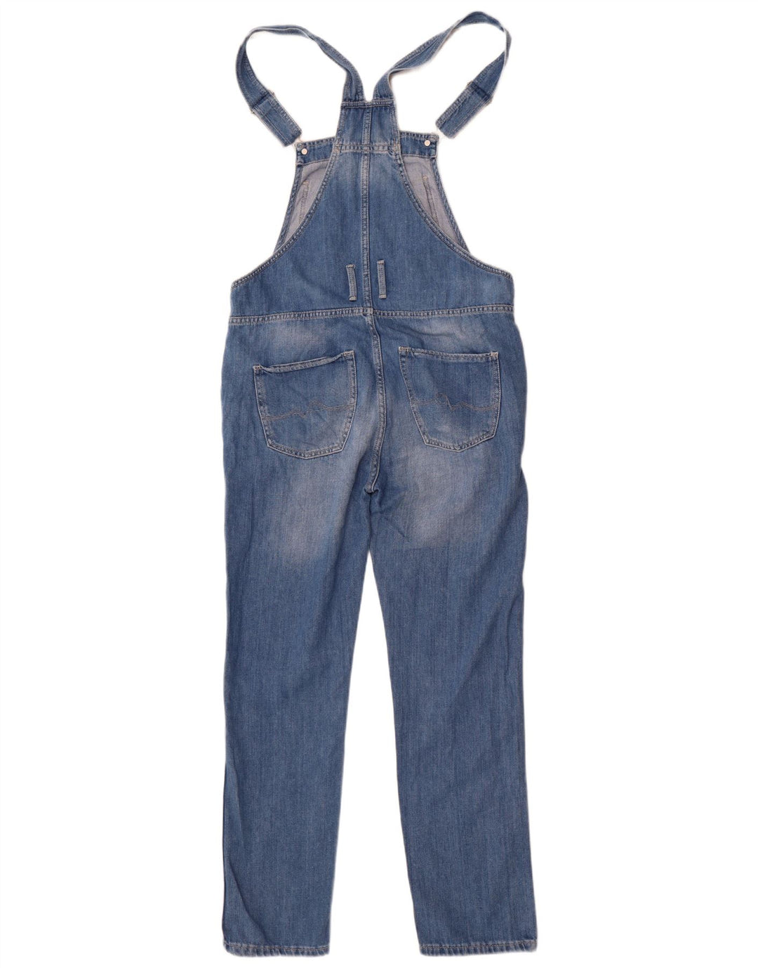 PEPE Jeans Dame Dungarees Slim Jeans Medium W27 L28 Blå Bomuld