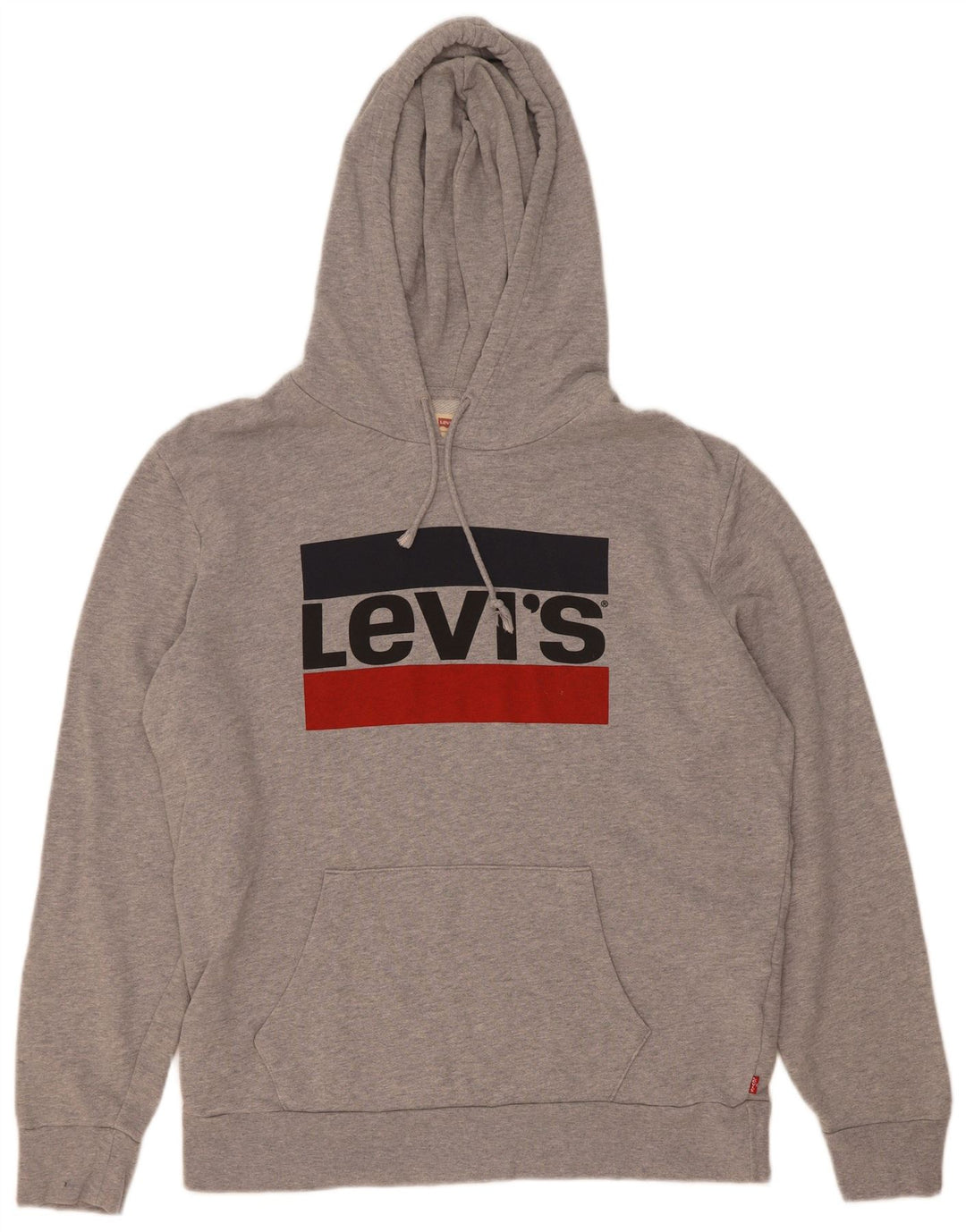Levi's Grafisk hættetrøje til mænd mellemgrå bomuld