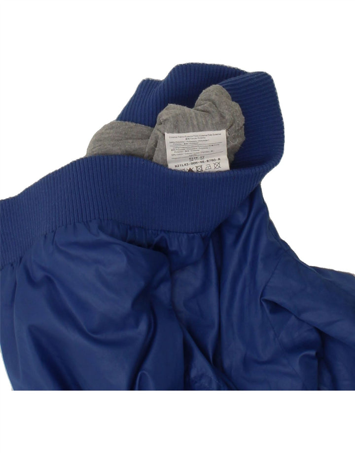 GUESS Boys Graphic Hooded Bomber Jacket 5-6 Years Blue Polyester Vintage Guess and Second-Hand Guess from Messina Hembry 