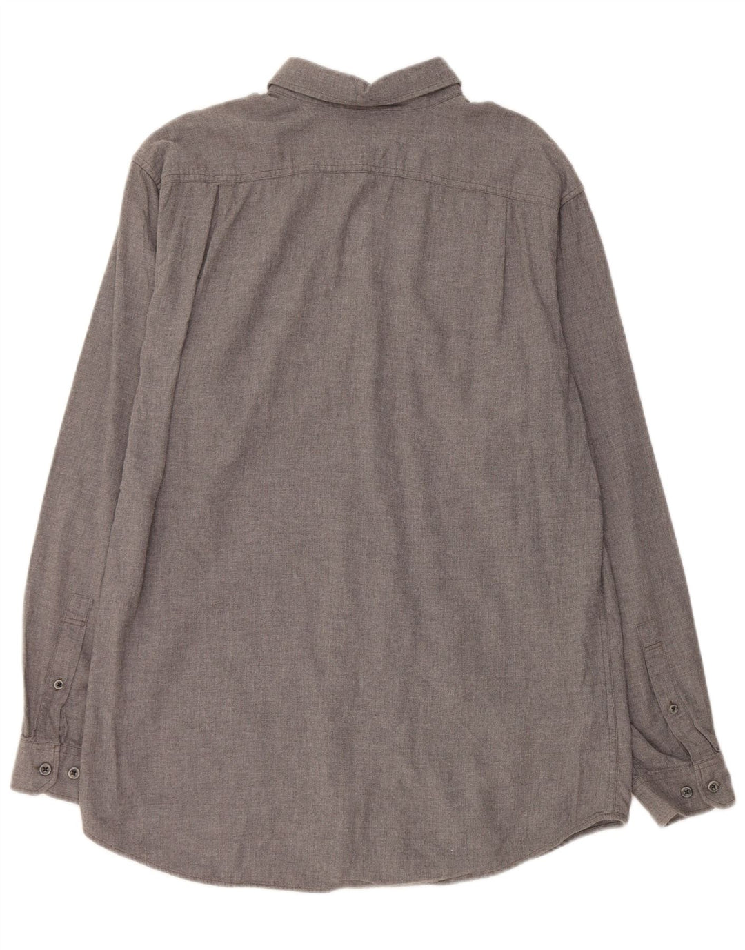 EDDIE BAUER Herre høj Classic Fit Flanelskjorte Stor grå bomuld