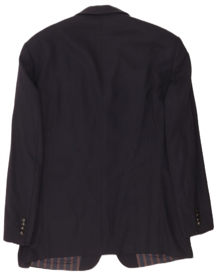 Hugo Boss Herre 3-knaps blazerjakke EU 52 XL Marineblå Ny uld