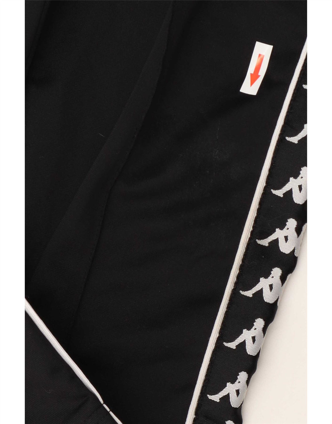 Kappa Boys Graphic Tracksuit Bukser 7-8 år Sort Polyester