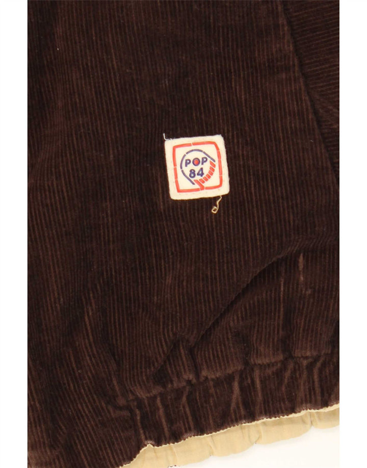 POP 84 Herre Vendbar Corduroy-jakke UK 36 Lille Brun