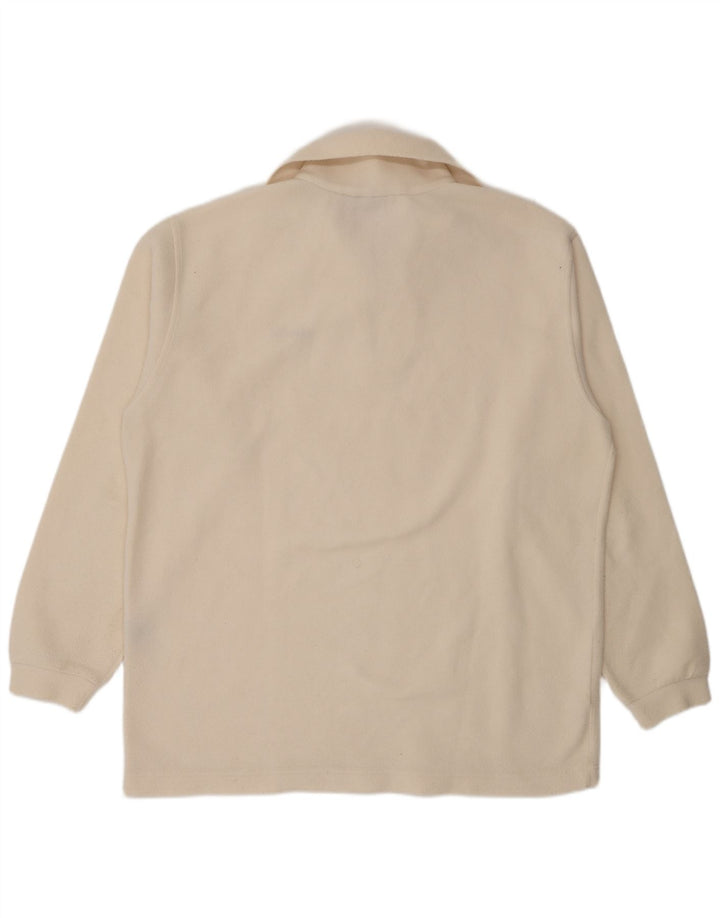 Ellesse Herre lynlås hals Fleece Jumper 2XL Off White Polyester