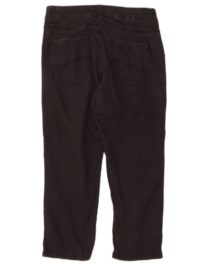 Lee Dame Easy Fit Capri Jeans US 8 Medium W28 L21 Sort Bomuld