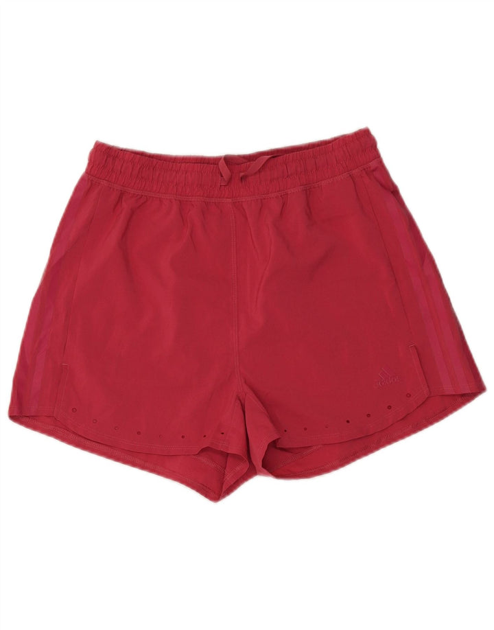 Adidas sportsshorts til kvinder UK 10 Small Pink Polyester