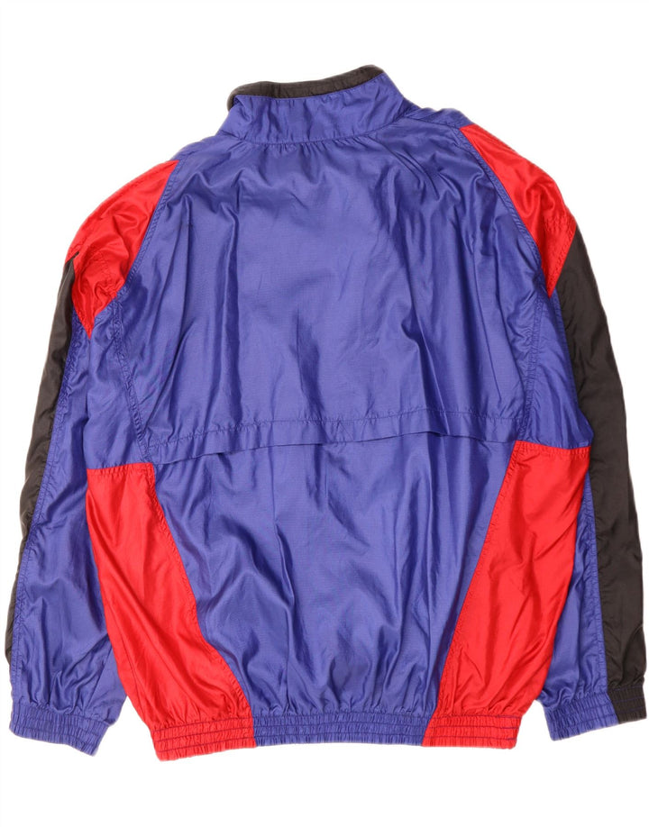 NIKE Herre Loose Fit Pullover Windbreaker Jacket UK 44 2XL Blå Colourblock
