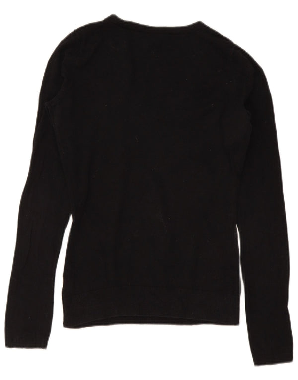 Gap Dame V-hals sweater UK 10 Small Black Bomuld