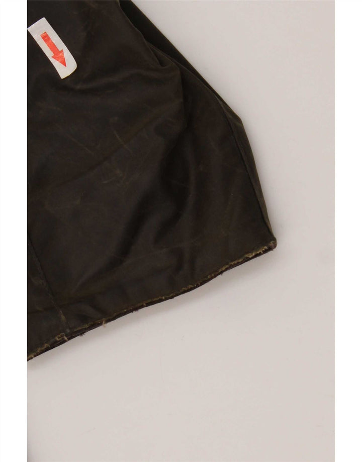 Barbour Herre vokset bomuldsjakke UK 38 Medium Khaki Bomuld