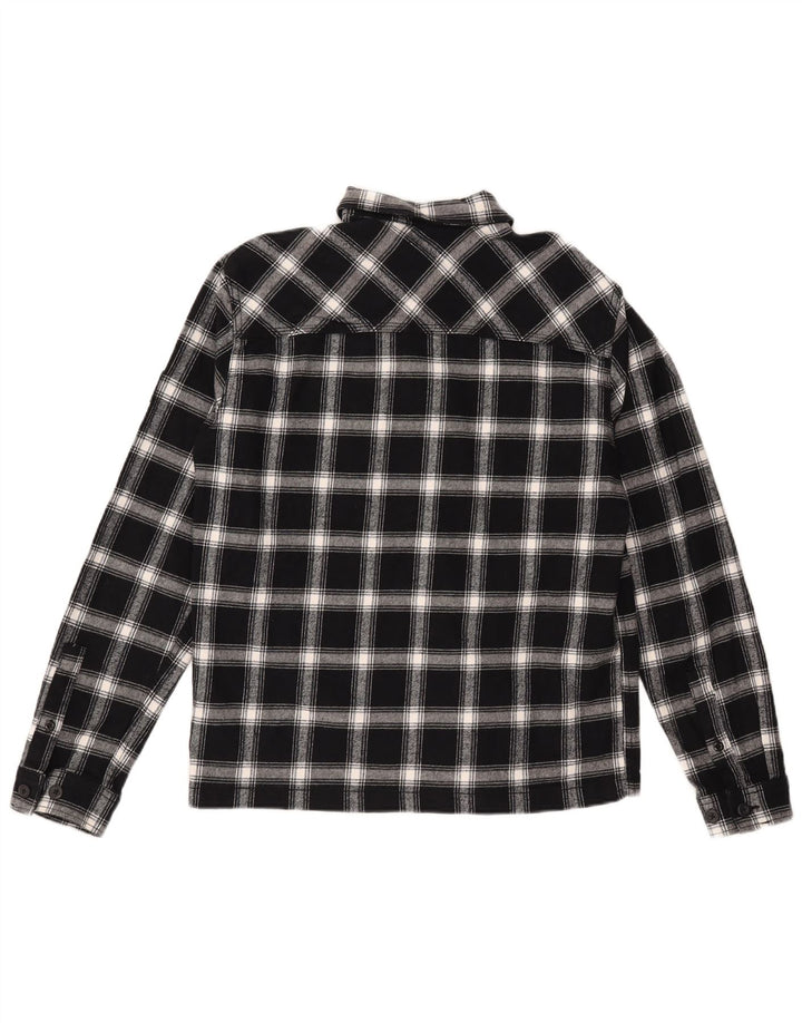 Jack & Jones Herre Comfort Fit Flanelskjorte Medium Sort Ternet Bomuld
