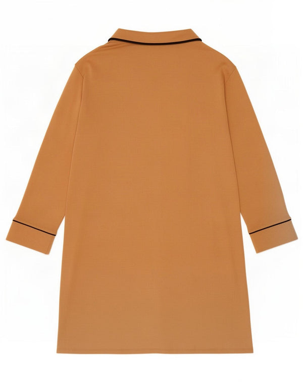 Zara Womens Oversized Longline Cardigan Top UK 14 Medium Orange Polyester