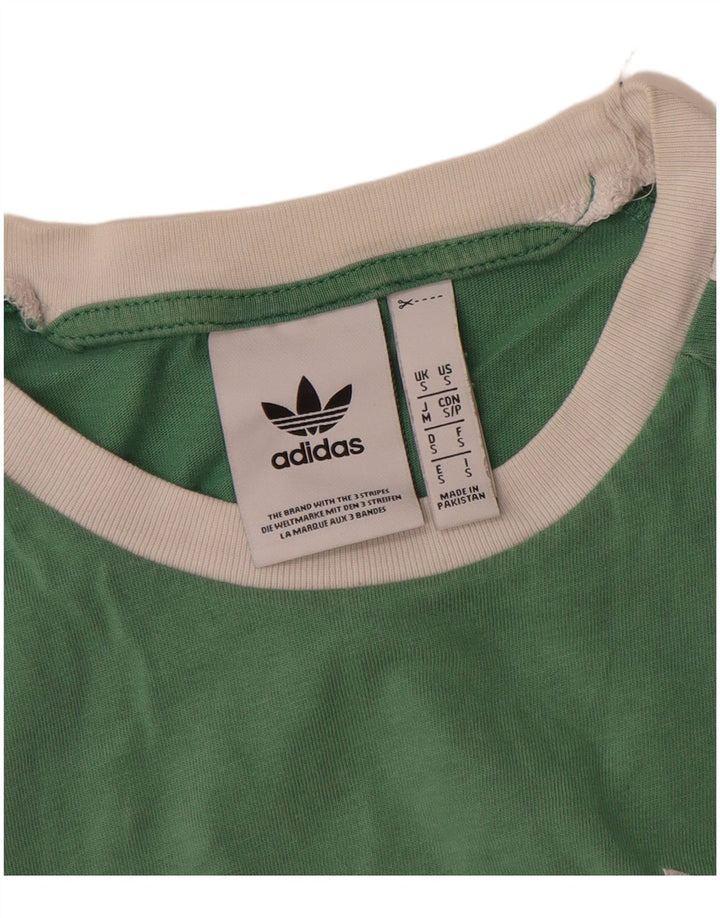 Adidas Herre T-Shirt Top Lille Grøn Bomuld