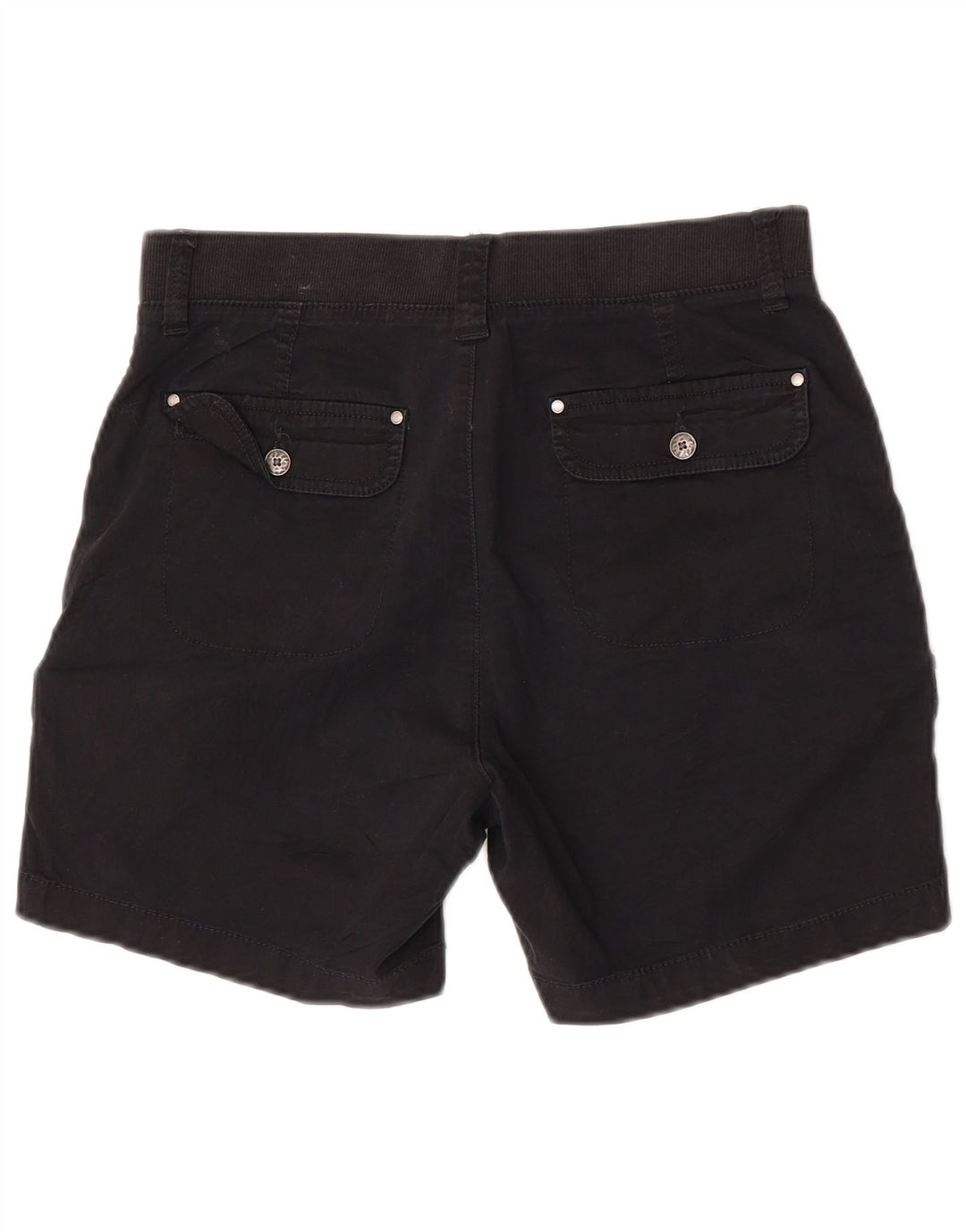 Lee Womens Mid Rise Relaxed Fit Cargo Shorts US 6 Medium W30 Black Bomuld