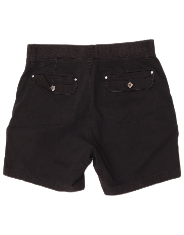 Lee Womens Mid Rise Relaxed Fit Cargo Shorts US 6 Medium W30 Black Bomuld