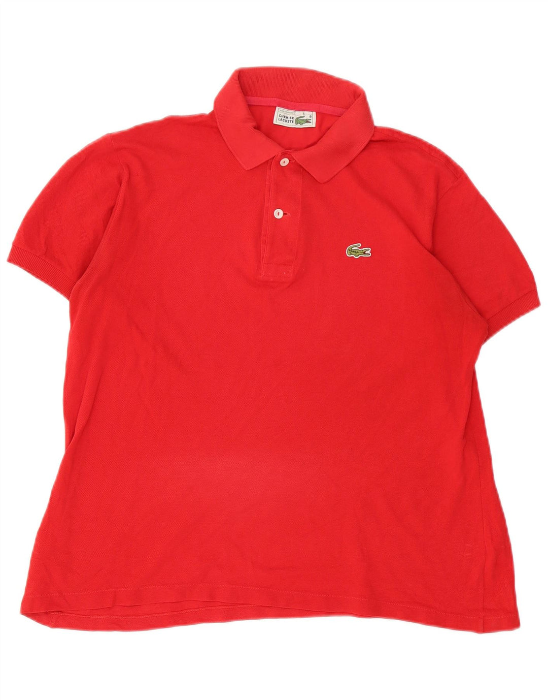 Lacoste herre poloskjorte str. 5 Large rød bomuld