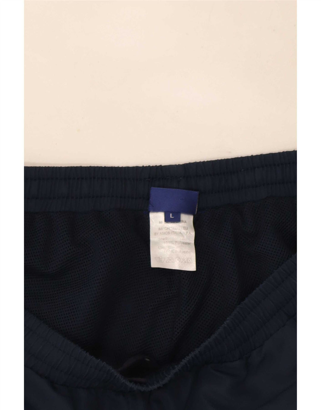 Asics Herre træningsdragt Bukser Large Navy Blue Colourblock Polyester