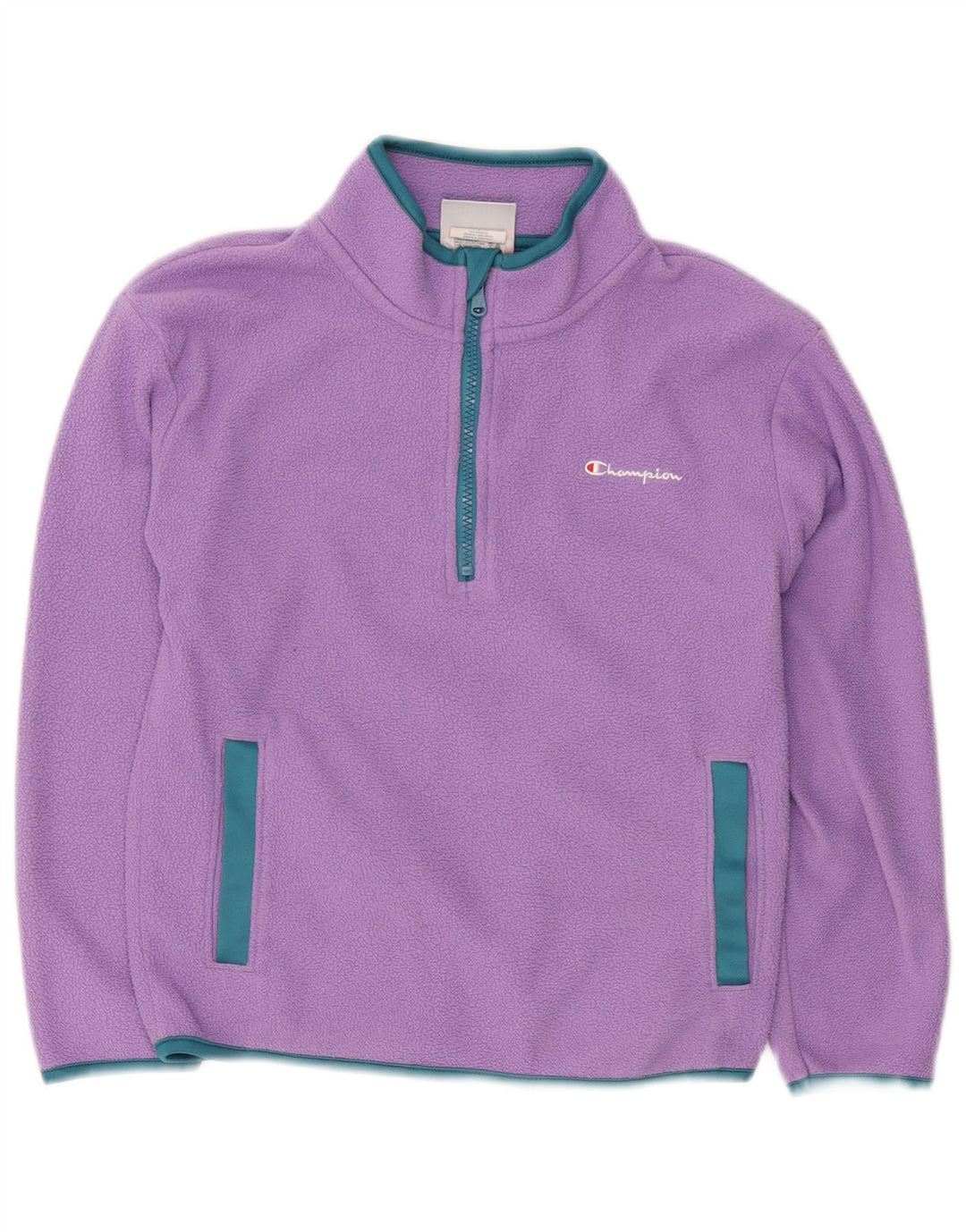 CHAMPION Fleecetrøje med lynlås til piger 10-11 år Medium Lilla Polyester