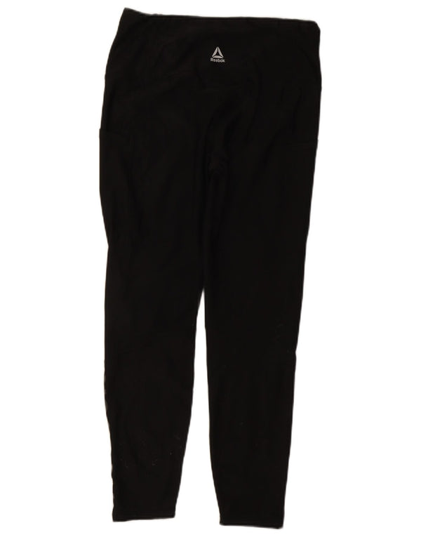 Reebok Grafiske Leggings til kvinder UK 12 Medium Sort