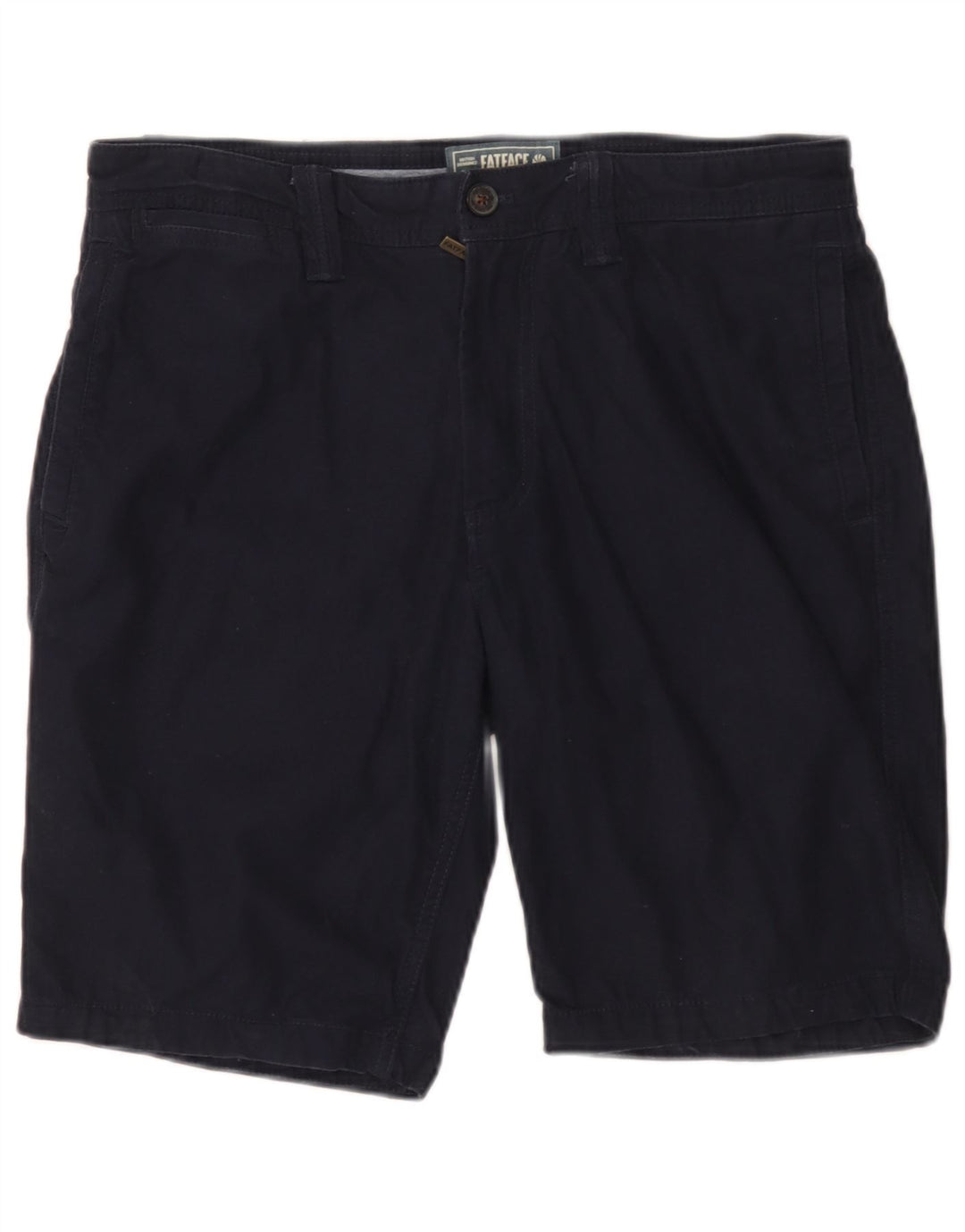 Fat Face Herre Chino Shorts W34 Large Navy Blue Bomuld
